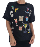 Dolce & Gabbana Black Brocade Cocktail Crystal Sweater -   -  Dolce & Gabbana.